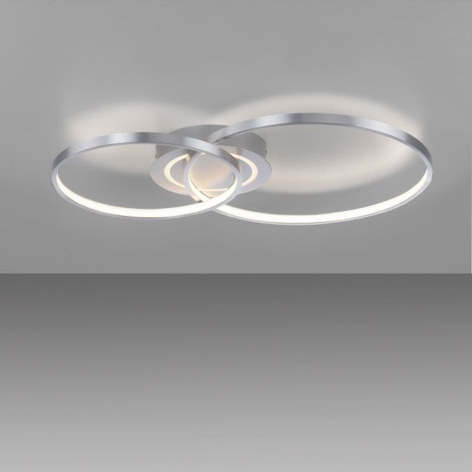 Paul Neuhaus LED Deckenleuchte aluminium drehbar rund Lichtring getrennt schaltbar Zeitlich begrenztes Angebot