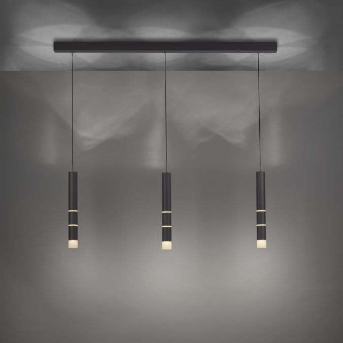 Paul Neuhaus Paul Neuhaus PURE VEGA LED Pendelleuchte schwarz 3 flammig mit Lichtmodi Neuheiten