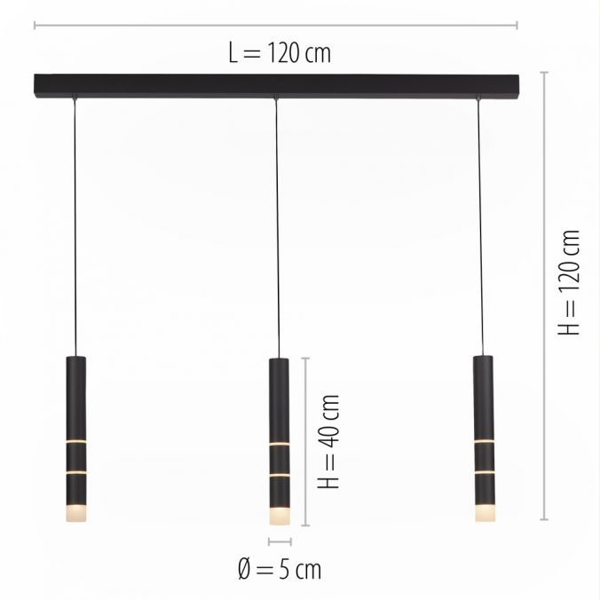 Paul Neuhaus Paul Neuhaus PURE VEGA LED Pendelleuchte schwarz 3 flammig mit Lichtmodi Neuheiten