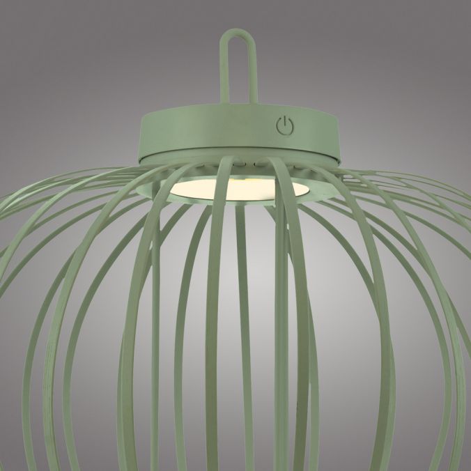 Paul Neuhaus LED Tischleuchte D=46cm grün Akkulampe USB IP44 dimmbar per Touch Kauf eins, bekomm eins gratis