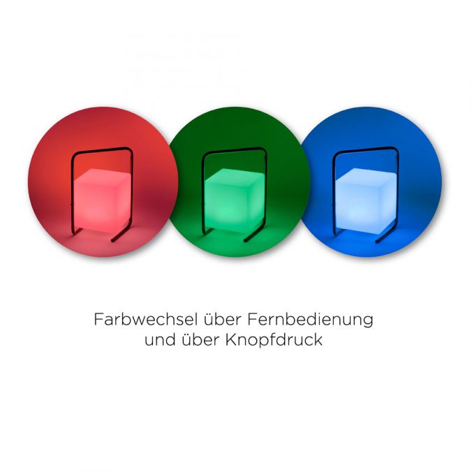 Paul Neuhaus LED-Tischleuchte, schwarz, RGB, Akkuleuchte, IP44, inkl. USB-Kabel, Fernbedienung VIP-Rabatte
