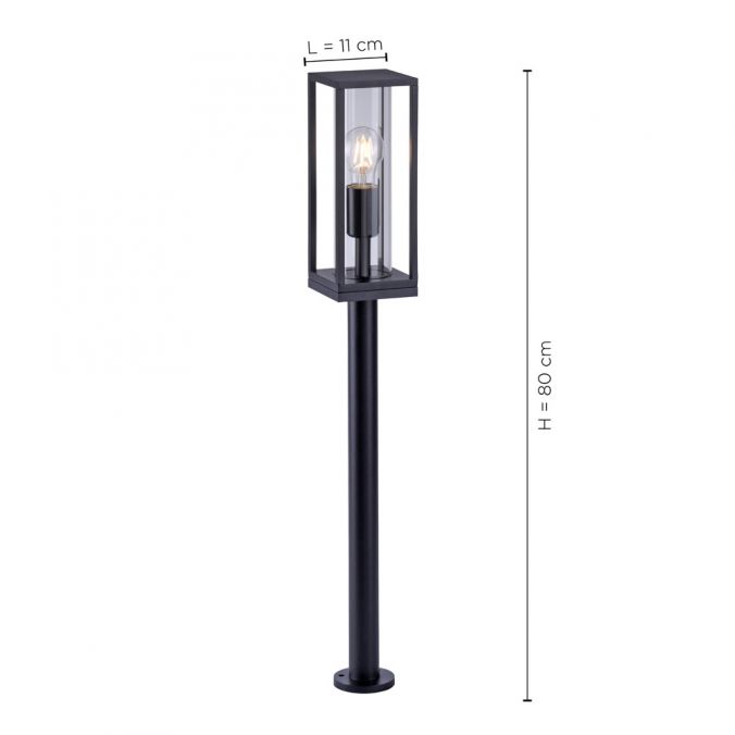 Paul Neuhaus LED-Wegeleuchte, anthrazit, IP44, E27 Fassung, spritzwassergeschützt Wochenangebot