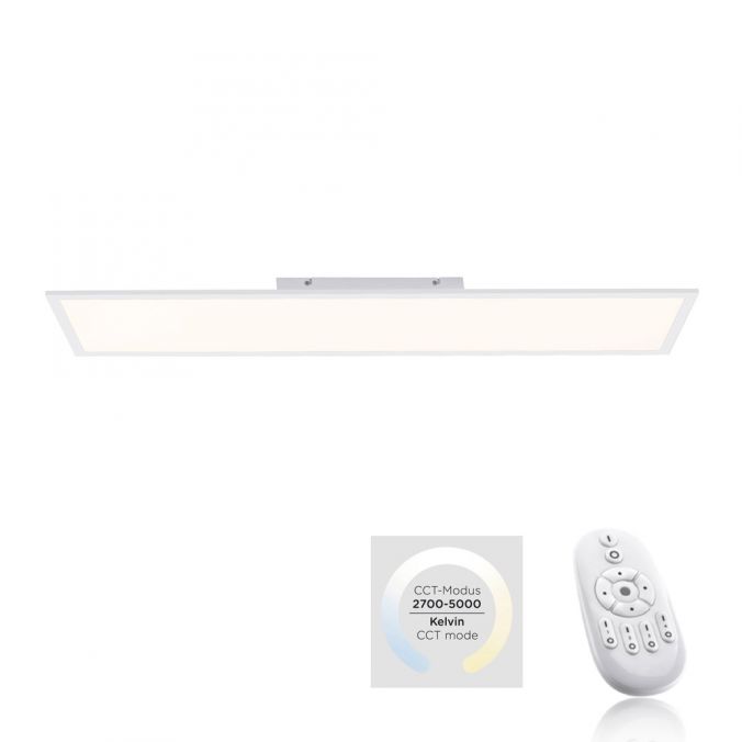 Paul Neuhaus LED-Panel, weiß, 100x25cm, Lichtfarbsteuerung, Fernbedienung