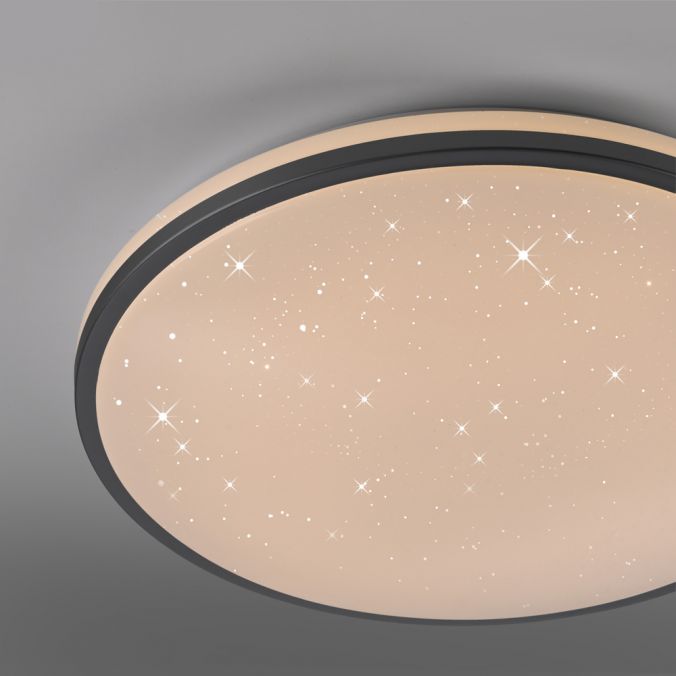 Paul Neuhaus LED Deckenleuchte D=49cm schwarz Sternenhimmeloptik dimmbar Bis zu 60% Rabatt