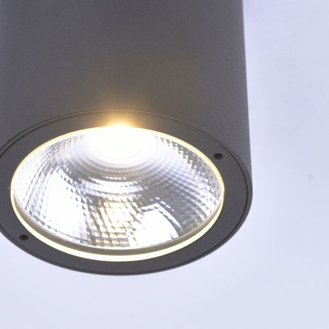 Paul Neuhaus LED-Außenaufbaustrahler, anthrazit, Zylinderform, warmweiße Lichtfarbe Nur noch ein Tag übrig
