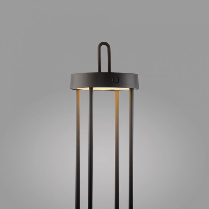 Paul Neuhaus LED Akkulampe Tischleuchte schwarz 50cm Touchdimmer IP44 Gartenleuchte 50% Rabatt mit kostenlosem Versand