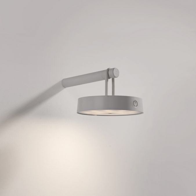 Paul Neuhaus LED Akku Wandleuchte greige dimmbar per Touch IP44 Memoryfunktion Fabrikladen