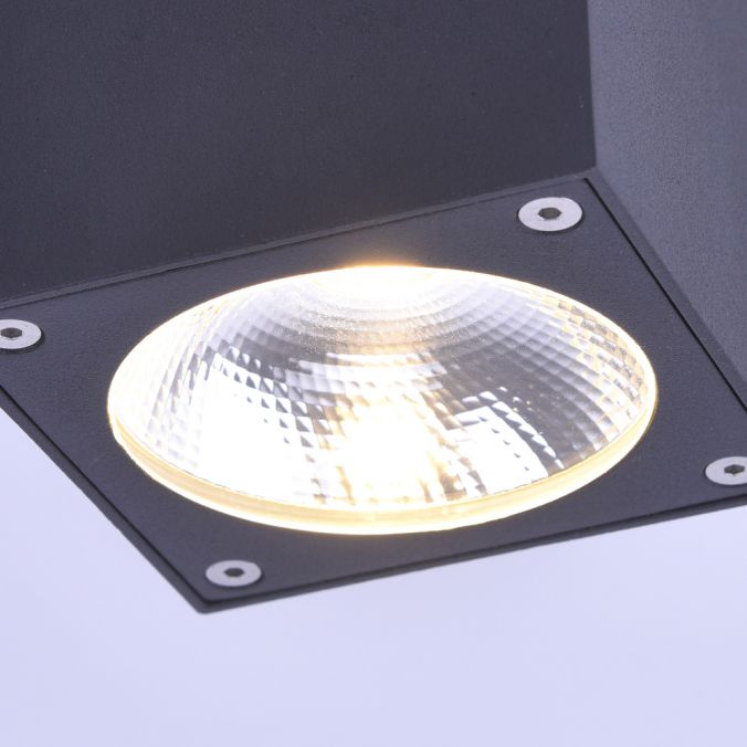 Paul Neuhaus LED-Außenaufbaustrahler, anthrazit, Cube, spritzwassergeschützt, Speichern exportieren