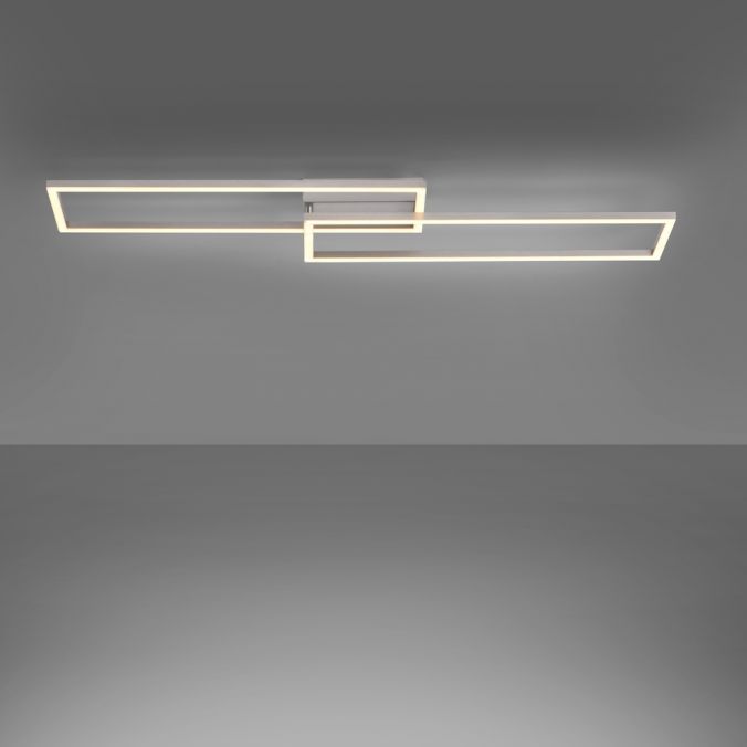 Paul Neuhaus LED Deckenleuchte, stahlfarben, warmweiß, drehbar, 2xLED 50% Rabatt für begrenzte Zeit