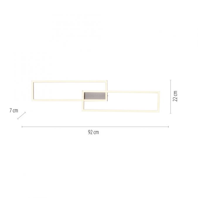 Paul Neuhaus LED Deckenleuchte, stahlfarben, warmweiß, drehbar, 2xLED 50% Rabatt für begrenzte Zeit