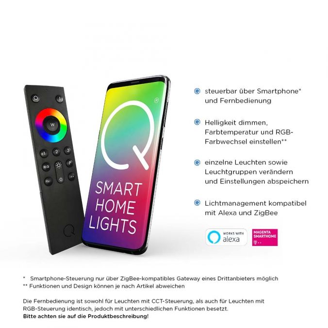Paul Neuhaus Paul Neuhaus, Q-RILLER, LED-Deckenleuchte, dimmbar, Smart Home (Auslauf) Fabrikpreis