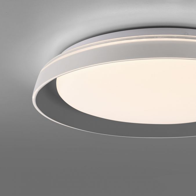 Paul Neuhaus LED Deckenleuchte grau D=43cm dimmbar Switchmo Memoryfunktion Exklusivangebot