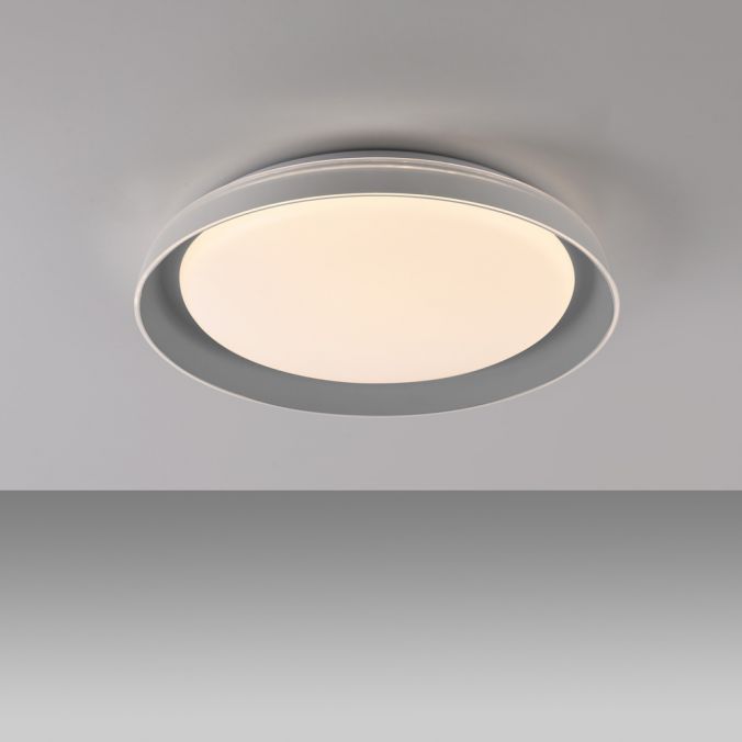 Paul Neuhaus LED Deckenleuchte grau D=43cm dimmbar Switchmo Memoryfunktion Exklusivangebot