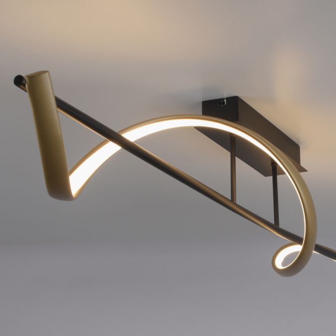 Paul Neuhaus Paul Neuhaus LED Deckenleuchte Q-SWING anthrazit mit messing matt Smarthome Heißer Verkauf
