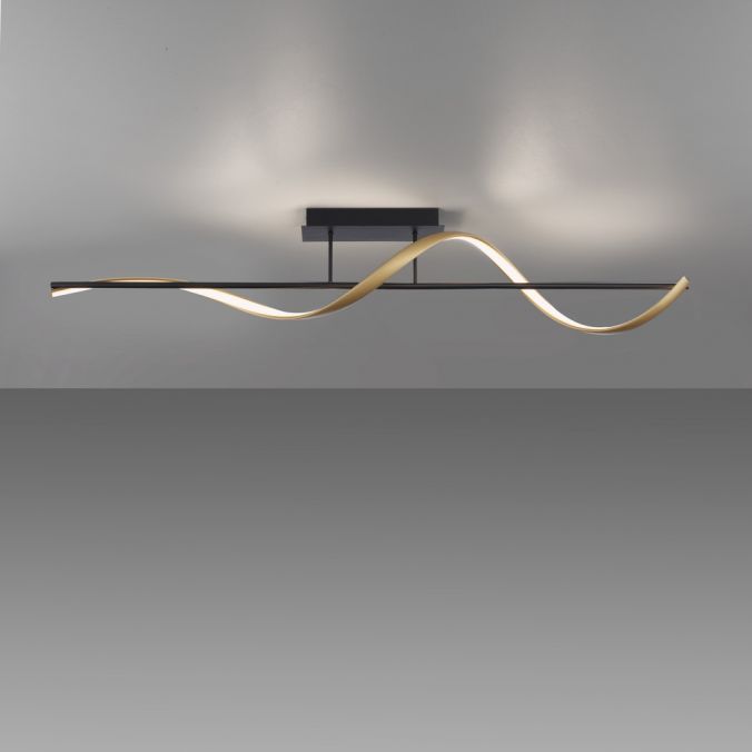 Paul Neuhaus Paul Neuhaus LED Deckenleuchte Q-SWING anthrazit mit messing matt Smarthome Heißer Verkauf
