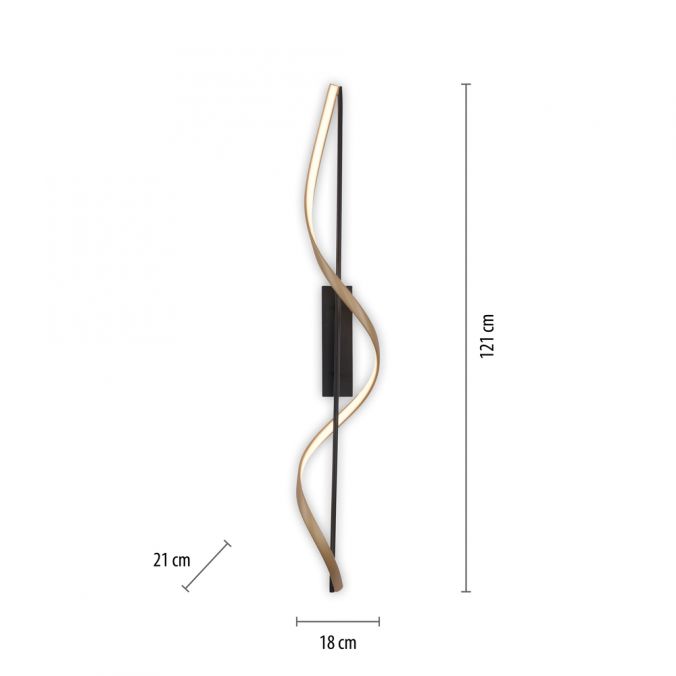 Paul Neuhaus Paul Neuhaus LED Deckenleuchte Q-SWING anthrazit mit messing matt Smarthome Heißer Verkauf