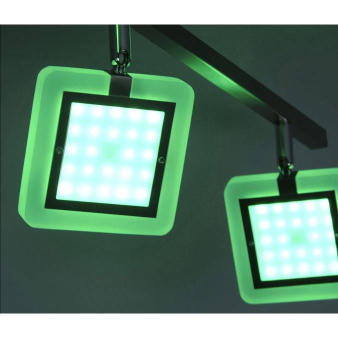 Paul Neuhaus Paul Neuhaus, Q-VIDAL, LED-Deckenleuchte, 4-flg, silber, Smart Home (Auslauf) Top Angebot