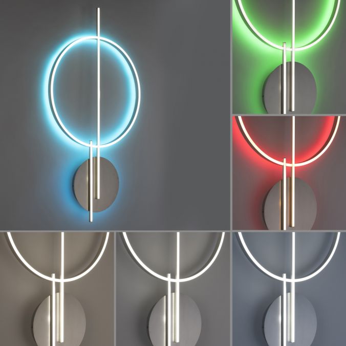 Paul Neuhaus Paul Neuhaus Q ARKOA LED Deckenleuchte Smart Home silberfarbig dimmbar RGB Online Outlet