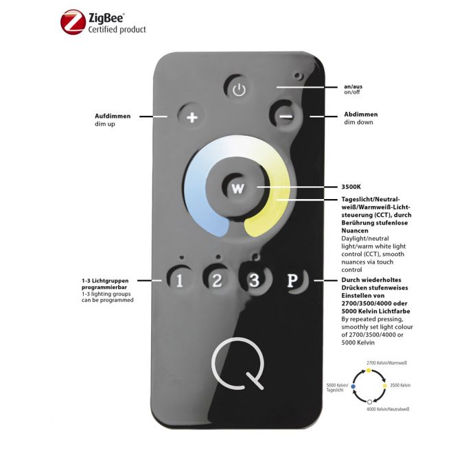 Paul Neuhaus Paul Neuhaus,Q-AMY, LED-Tischleuchte, CCT, dimmbar, Smart-Home(Auslauf) Exklusive Angebote
