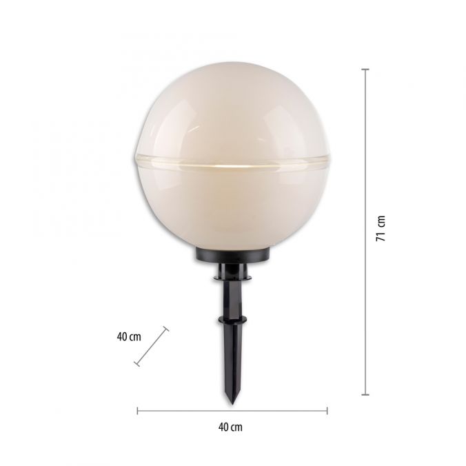 Paul Neuhaus LED Kugelleuchte 2er Set 40x40x71cm weiß mit Kabel und Spieß Außenlampe Saisonale Angebote