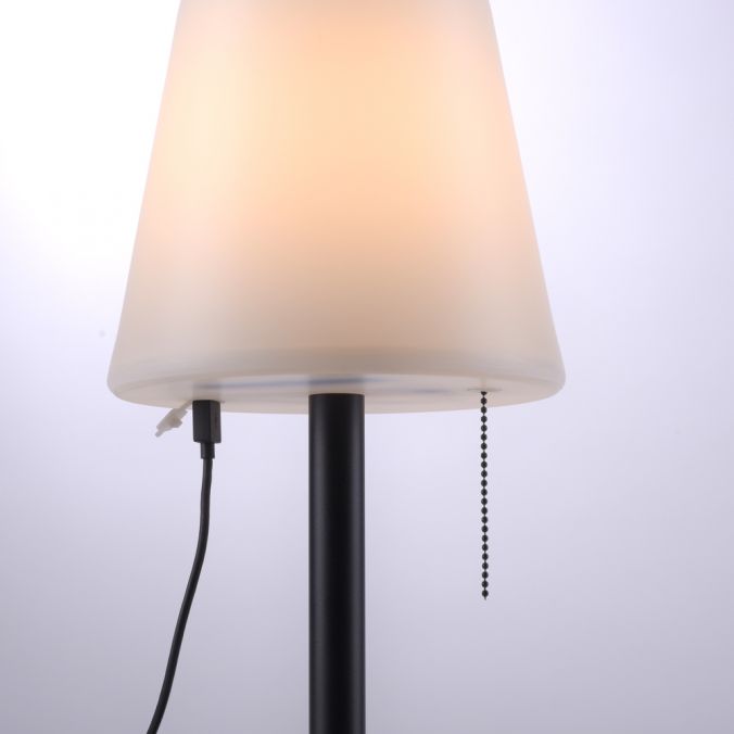 Paul Neuhaus LED Tischleuchte, schwarz, dimmbar, modern, inkl. Zugschalter, kabellos Tiefpreis