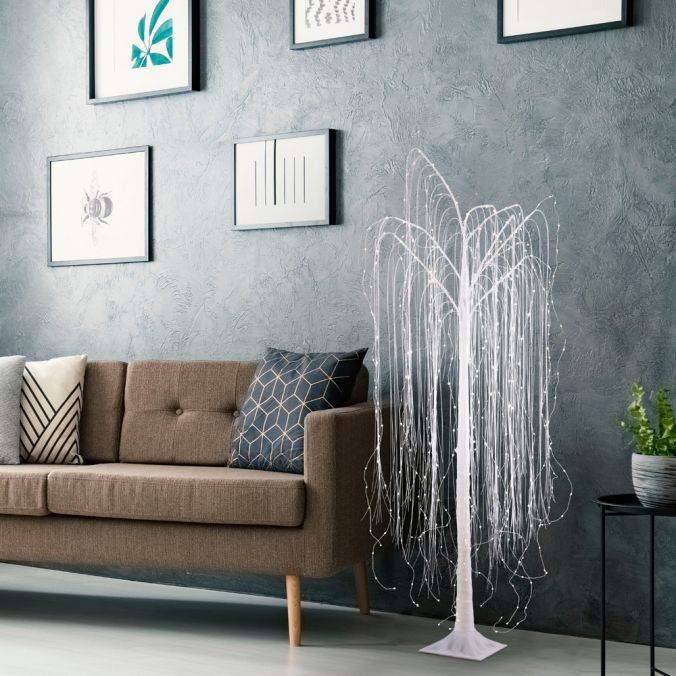 Paul Neuhaus LED Baum, weiß, Weidenoptik, warmweißes Licht, spritzwassergeschützt Super Sparpreis