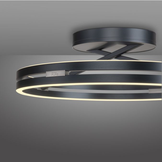 Paul Neuhaus Paul Neuhaus LED Deckenleuchte PURE Loop grau Fernbedienung Begrenzte Freigabe