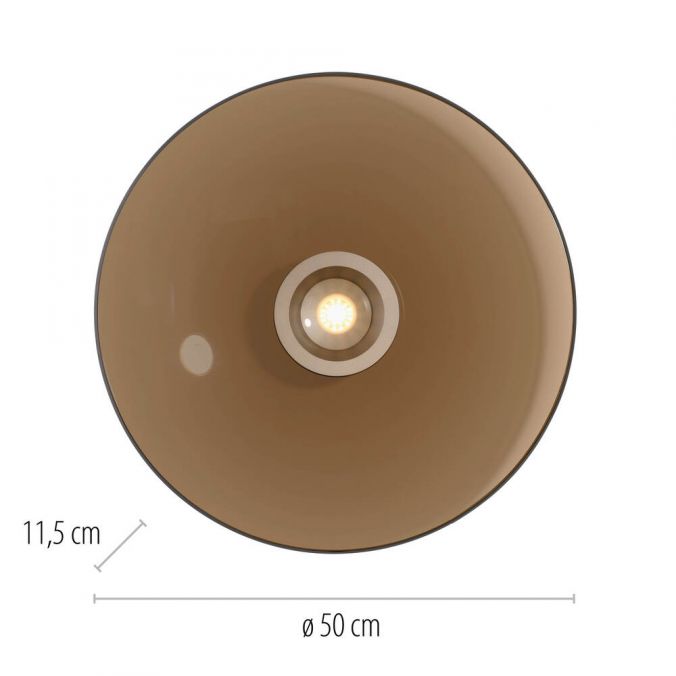Paul Neuhaus Paul Neuhaus LED Deckenleuchte Pure Moon bronze Amberfarben dimmbar Letzte 3 Tage