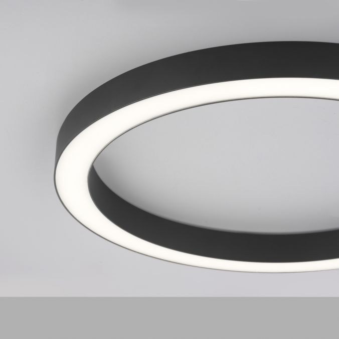 Paul Neuhaus Paul Neuhaus LED Deckenleuchte PURE-LINES ROUND anthrazit 50x50 dimmbar CCT Riesige Rabatte
