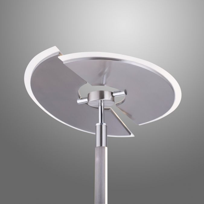 Paul Neuhaus Paul Neuhaus PURE MUTIL LED Deckenfluter silber farbig Leselicht dimmbar Fabrikverkauf