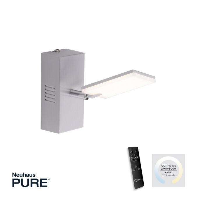 Paul Neuhaus Paul Neuhaus PURE MIRA LED Wandleuchte aluminium 1 flammig drehbar dimmbar