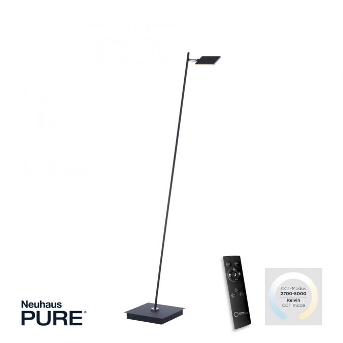 Paul Neuhaus Paul Neuhaus PURE MIRA LED Stehleuchte anthrazit dimmbar Fußbschalter
