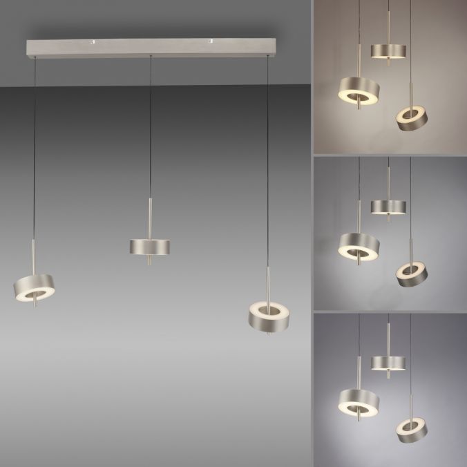 Paul Neuhaus Pendelleuchte Q-ROTATE 3 flammig aluminium höhenverstellbar Smart Home Großer Ausverkauf