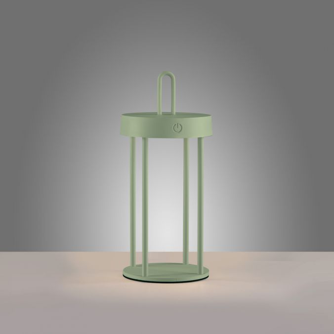 Paul Neuhaus LED Akkulampe Tischleuchte grün 28cm Touchdimmer IP44 Gartenleuchte Muttertagsangebot