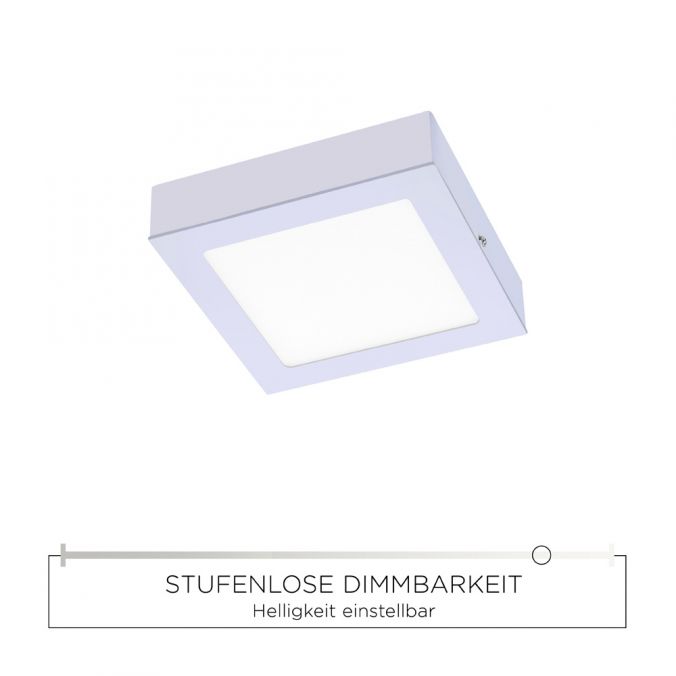 Paul Neuhaus LED-Einbauleuchte, silber, 17x17cm, quadratisch, dimmbar, blendfrei Valentinstagsangebot