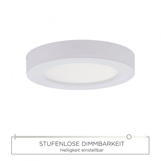 Paul Neuhaus LED Einbauleuchte, Aufbauleuchte weiß, weißes Kunststoffglas Heißer Verkauf