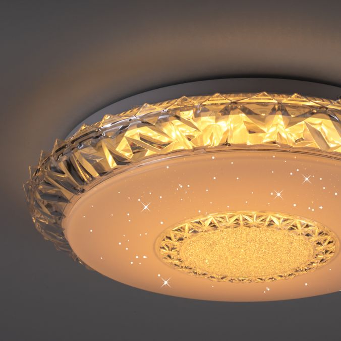 Paul Neuhaus LED Deckenleuchte, transparent, rund, CCT, RGB, Fernbedienung Tägliche Deals