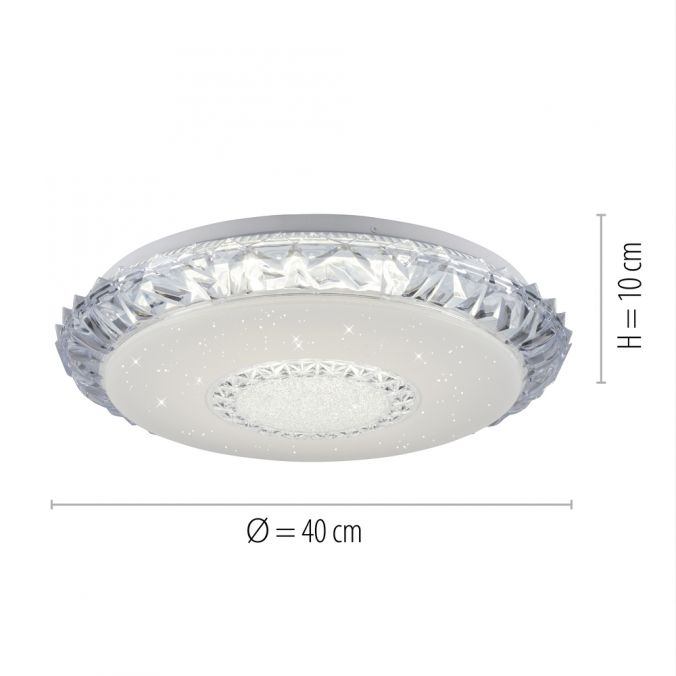Paul Neuhaus LED Deckenleuchte, transparent, rund, CCT, RGB, Fernbedienung Tägliche Deals