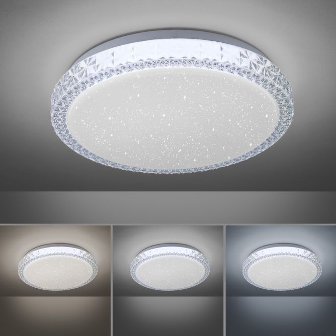 Paul Neuhaus LED-Deckenleuchte, Sternenhimmeloptik, Lichtfarbsteuerung, Memory Funktion Riesige Ersparnisse