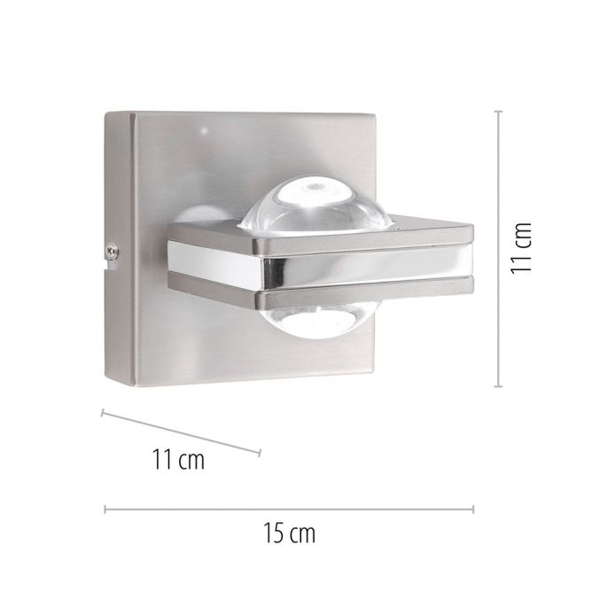 Paul Neuhaus Paul Neuhaus, Q-FISHEYE, LED-Wandleuchte, dimmbar, Linse, Smart Home VIP-Rabatte