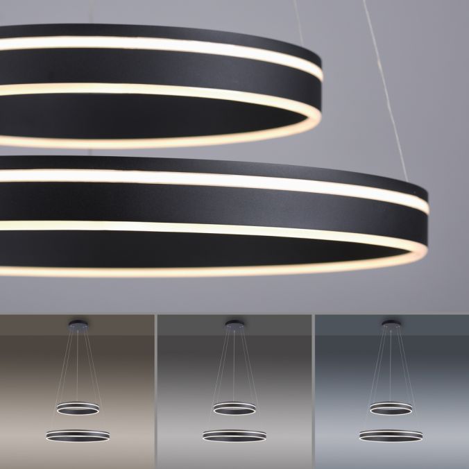 Paul Neuhaus Paul Neuhaus Q-VITO LED Pendelleuchte Smart Home anthrazit dimmbar Pendelllampe Begrenzte Freigabe