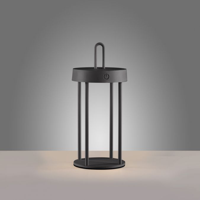 Paul Neuhaus LED Akkulampe Tischleuchte schwarz 28cm Touchdimmer IP44 Gartenleuchte Bis zu 65% Rabatt