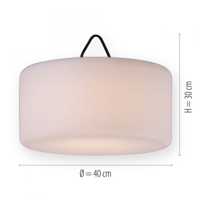 Paul Neuhaus LED Pendelleuchte, Außen, Akkubetrieb, RGB, Kunststoffglas Sonderangebot der Fabrik