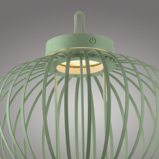 Paul Neuhaus LED Tischleuchte D=36cm grün Akkulampe USB IP44 dimmbar per Touch Vierteljährliche Förderung
