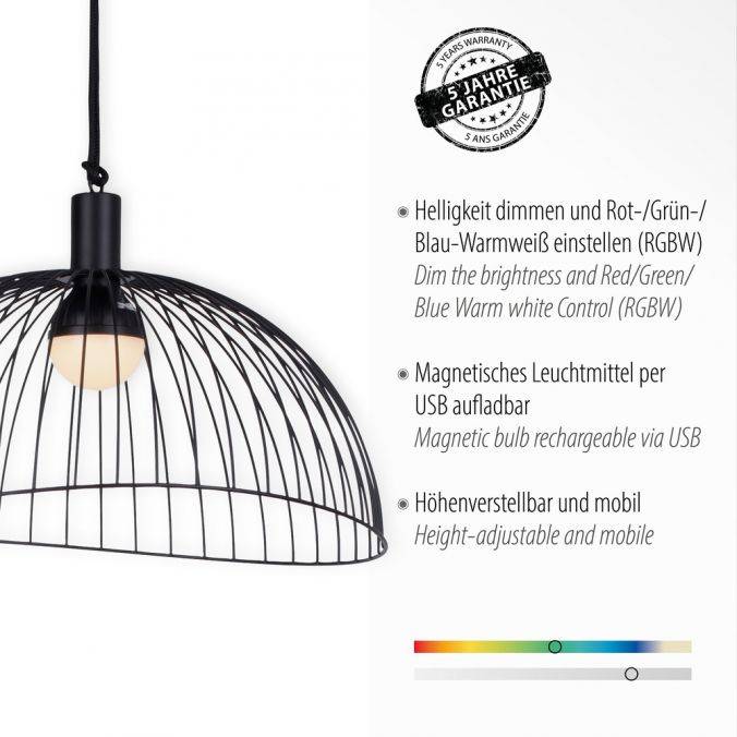 Paul Neuhaus LED Pendelleuchte, inkl. Fernbedienung, dimmbar, modern, RGB Farbwechsel Bis zu 55% Rabatt