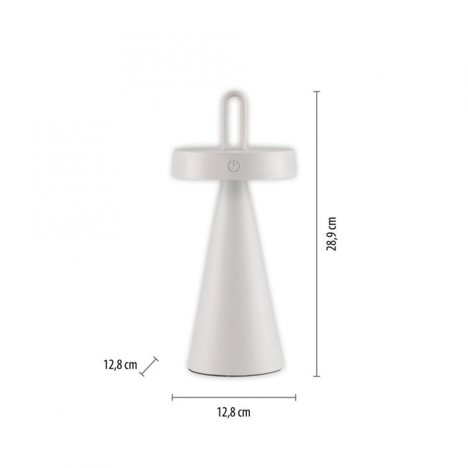 Paul Neuhaus LED Tischleuchte Akku weiß dimmbar per Touch IP44 Innen-Außenleuchte Discount Store für neue Produkte