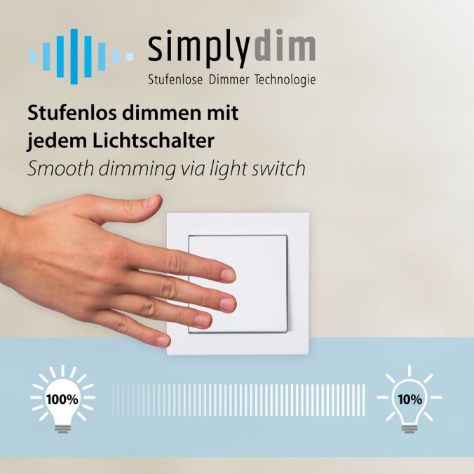 Paul Neuhaus LED Deckenleuchte schwarz D=16cm dimmbar SymplyDim Spot Clearance-Verkauf