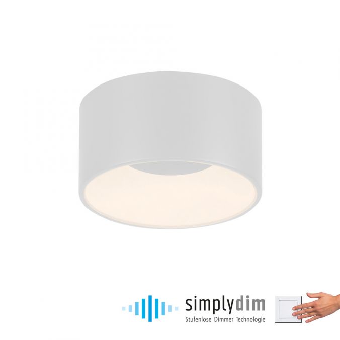 Paul Neuhaus LED Deckenleuchte weiß D=16cm dimmbar SymplyDim Spot