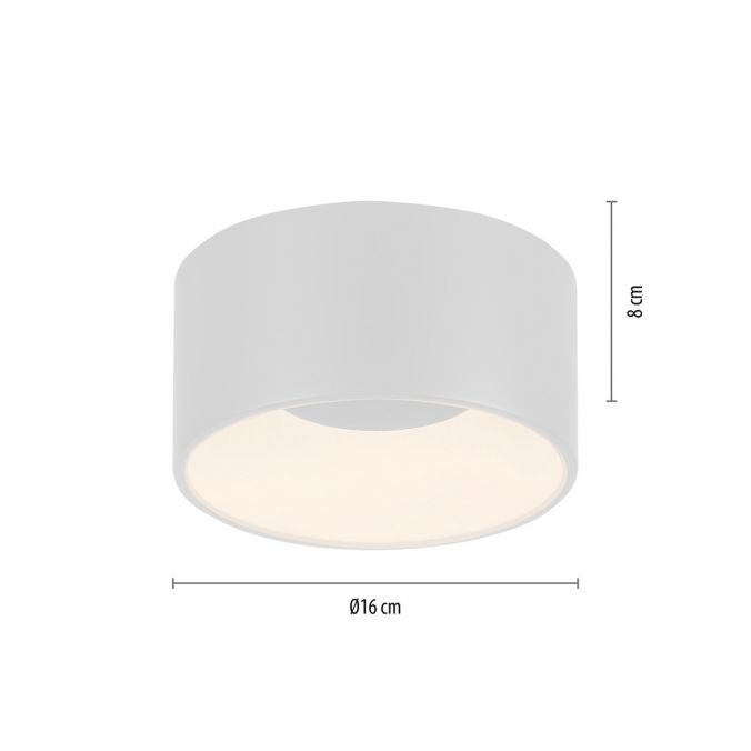 Paul Neuhaus LED Deckenleuchte weiß D=16cm dimmbar SymplyDim Spot Begrenzt auf 3 Tage