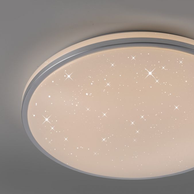 Paul Neuhaus LED Deckenleuchte D=49cm silber Sternenhimmeloptik dimmbar Speichern exportieren